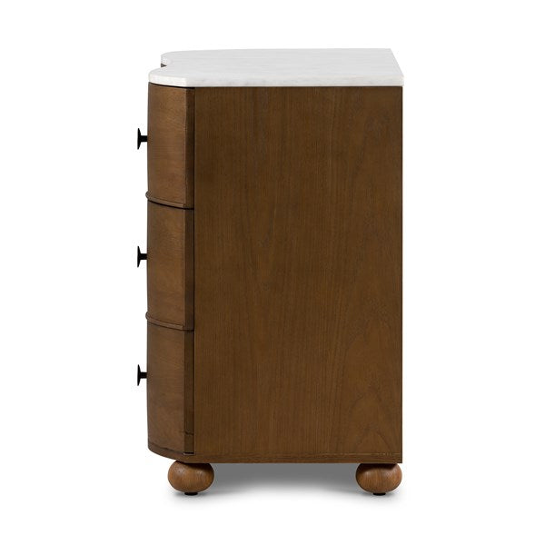 Tiago Toasted Oak Marble Chest | shipping 9/28/2025