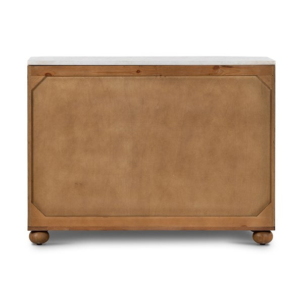 Tiago Toasted Oak Marble Chest | shipping 9/28/2025