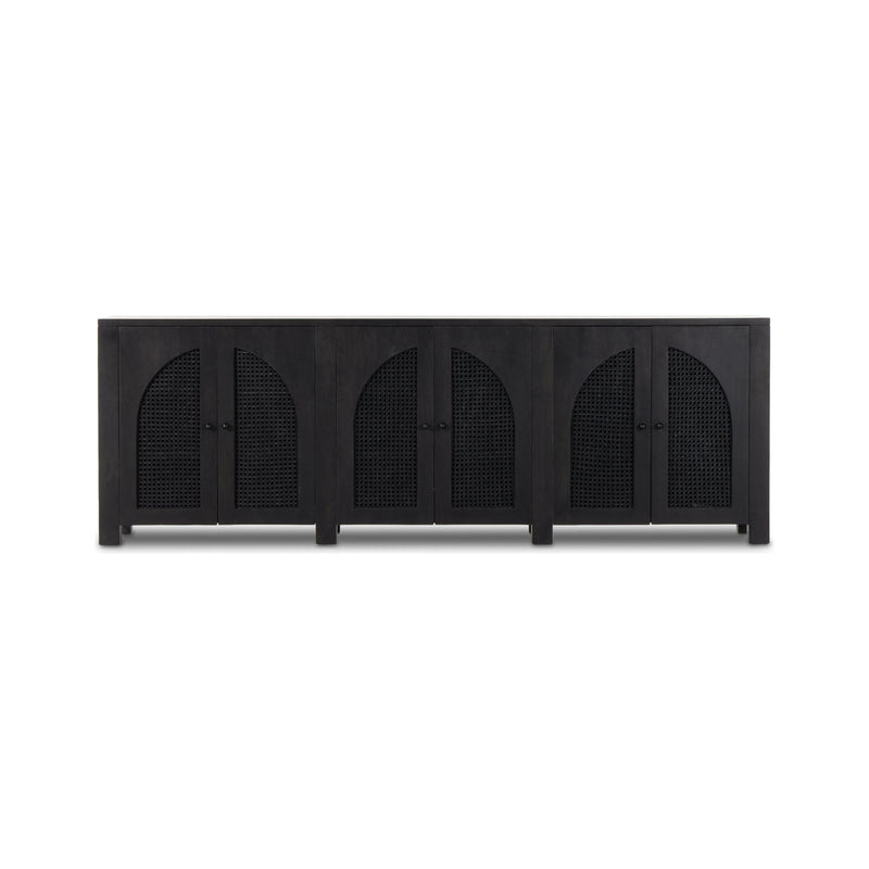 Tilda Black Wash Mango 6 Door Sideboard | shipping 6/3/2025