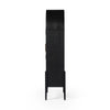 Tolle Drifted Matte Black Panel Door Cabinet | ready to ship!
