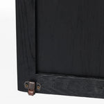 Tolle Drifted Matte Black Panel Door Cabinet | ready to ship!