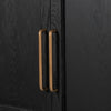Tolle Drifted Matte Black Panel Door Cabinet | ready to ship!