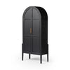 Tolle Drifted Matte Black Panel Door Cabinet | ready to ship!