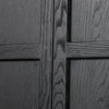 Tolle Drifted Matte Black Panel Door Cabinet | ready to ship!