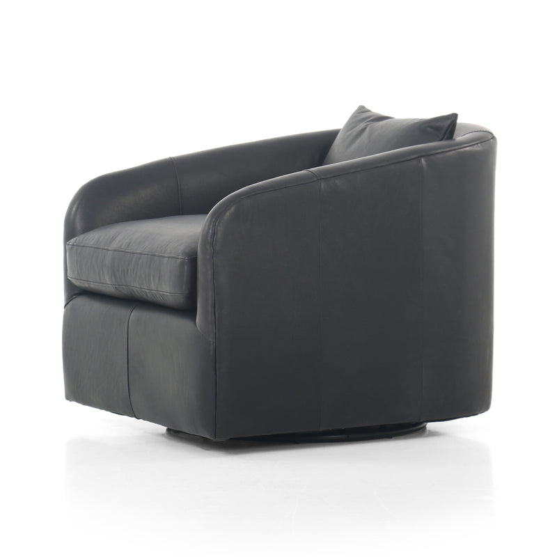Topanga Heirloom Black Swivel Chair | shipping 8/3/2025
