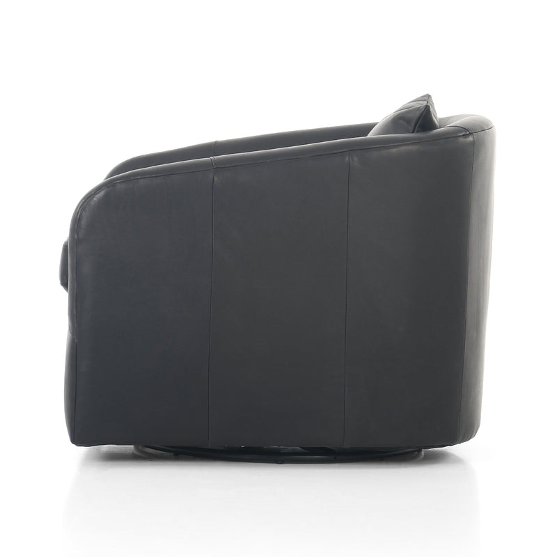 Topanga Heirloom Black Swivel Chair | shipping 8/3/2025