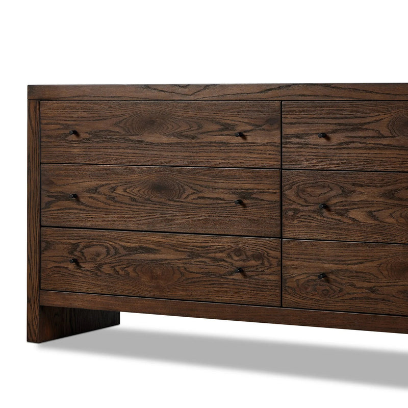 Torrington Umber Oak 6 Drawer Dresser | ready to ship!