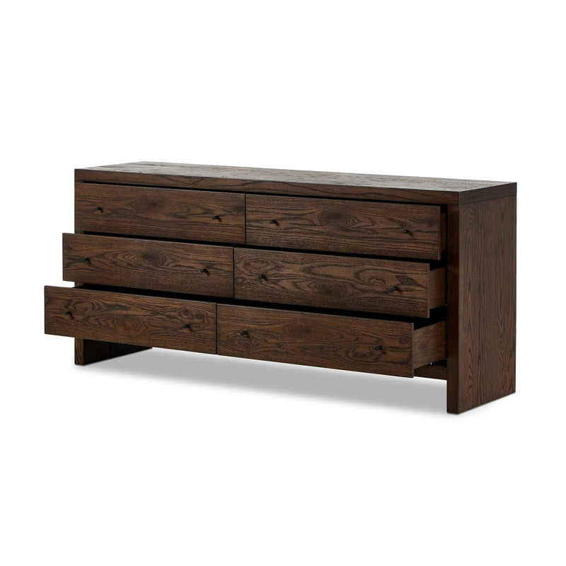 Torrington Umber Oak 6 Drawer Dresser | ready to ship!