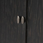 Toulouse Distressed Black Oak Cabinet | shipping 8/13/2025
