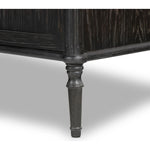 Toulouse Distressed Black Oak Cabinet | shipping 8/13/2025