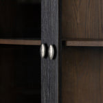 Toulouse Distressed Black Oak Cabinet | shipping 8/13/2025