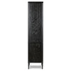 Toulouse Distressed Black Oak Cabinet | shipping 8/13/2025