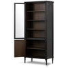 Toulouse Distressed Black Oak Cabinet | shipping 8/13/2025