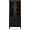 Toulouse Distressed Black Oak Cabinet | shipping 8/13/2025