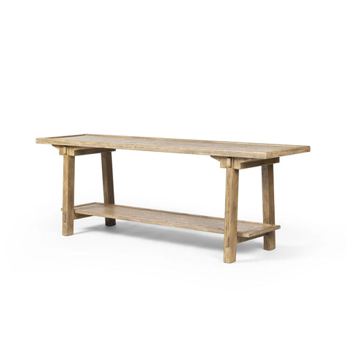 Trinity Distressed Light Oak Console Table | ready to ship!