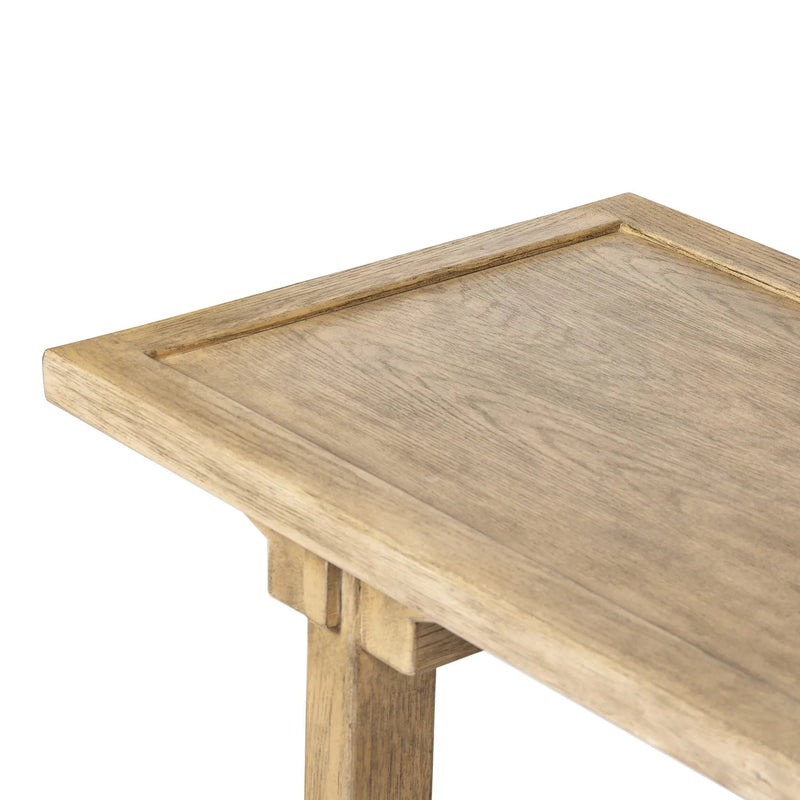 Trinity Distressed Light Oak Console Table | ready to ship!
