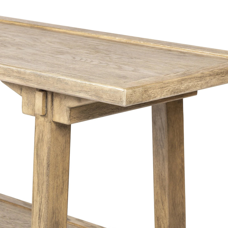 Trinity Distressed Light Oak Console Table | ready to ship!