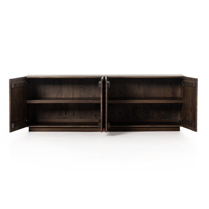 Tussac Matte Brown Neem Media Console | ready to ship!