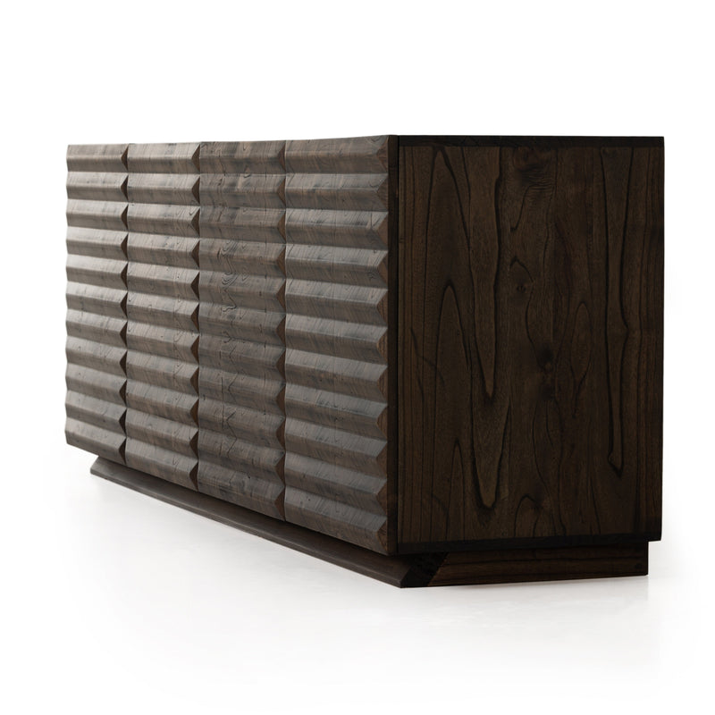 Tussac Matte Brown Neem Media Console | ready to ship!