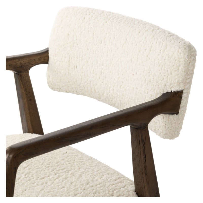 Tyler Sheepskin Natural Dining Armchair | ready to ship!