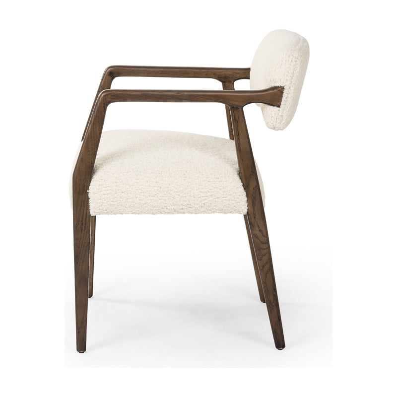 Tyler Sheepskin Natural Dining Armchair | ready to ship!