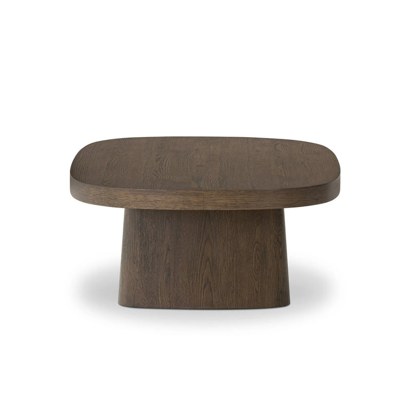 Valen Rustic Brown Oak Veneer Coffee Table | ready to ship!