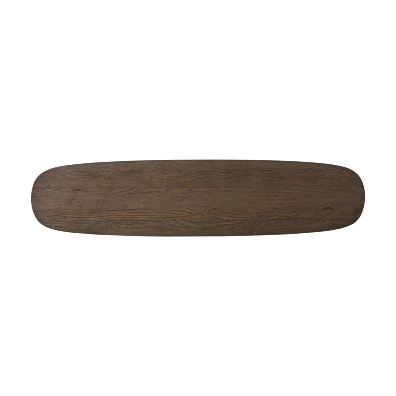 Valen Rustic Brown Oak Veneer Console Table | shipping 10/4/2025