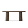 Valen Rustic Brown Oak Veneer Console Table | shipping 10/4/2025