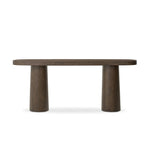 Valen Rustic Brown Oak Veneer Console Table | shipping 10/4/2025