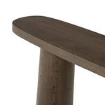 Valen Rustic Brown Oak Veneer Console Table | shipping 10/4/2025