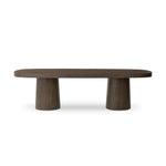 Valen Rustic Brown Oak Veneer Dining Table | shipping 7/7/2025
