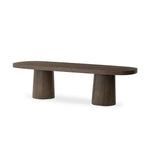 Valen Rustic Brown Oak Veneer Dining Table | shipping 7/7/2025