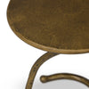 Vera Hammered Aged Brass End Table | shipping 7/27/2025