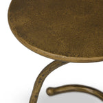 Vera Hammered Aged Brass End Table | shipping 7/27/2025