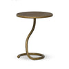 Vera Hammered Aged Brass End Table | shipping 7/27/2025