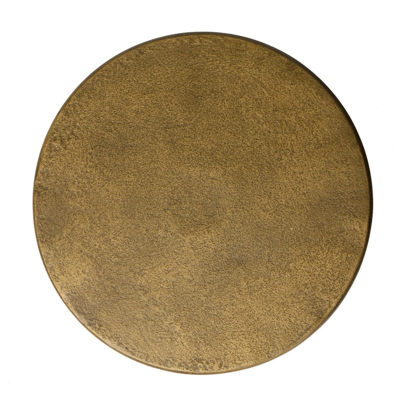 Vera Hammered Aged Brass End Table | shipping 7/27/2025