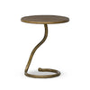 Vera Hammered Aged Brass End Table | shipping 7/27/2025