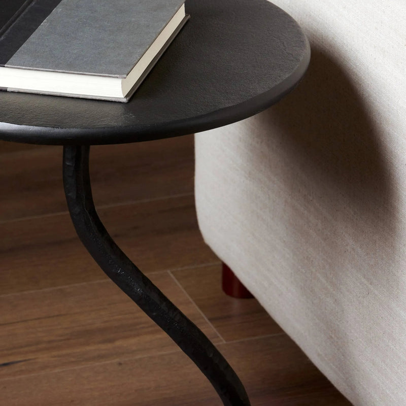Vera Hammered Gunmetal End Table | shipping 7/27/2025