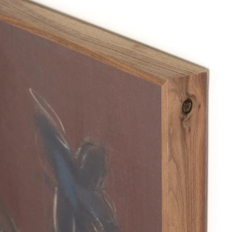 Vintage Rustic Walnut Floater by Jamie Beckwith