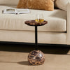 Viola Accent Table - Merlot Marble | shipping 6/25/2025