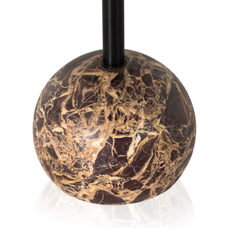 Viola Accent Table - Merlot Marble | shipping 6/25/2025