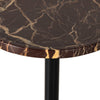 Viola Accent Table - Merlot Marble | shipping 6/25/2025
