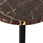 Viola Accent Table - Merlot Marble | shipping 6/25/2025