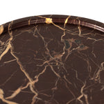 Viola Accent Table - Merlot Marble | shipping 6/25/2025