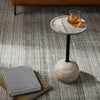 Viola Accent Table - Polished White Marble | ready to ship!