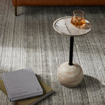 Viola Accent Table - Polished White Marble | ready to ship!