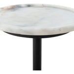 Viola Accent Table - Polished White Marble | ready to ship!