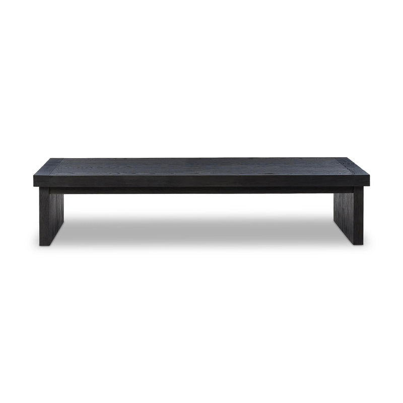 Warby Worn Black Oak Coffee Table | ready to ship!