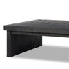 Warby Worn Black Oak Coffee Table | ready to ship!