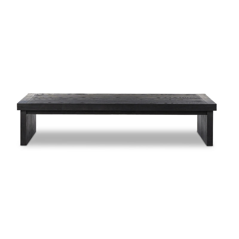 Warby Worn Black Oak Coffee Table | ready to ship!